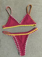 TROPICAL TOP AND BOTTOM COLOR PINK