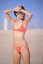 BIKINI TOP - HOT CORAL - Velikost: S