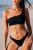BIKINI TOP - BLACK SAND ♻️